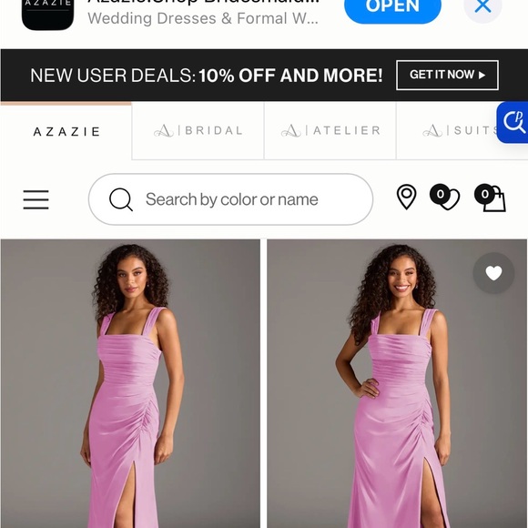 Azazie Jesaphine
Candy Pink Sheath Bow Chiffon Dress - Picture 4 of 7